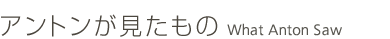 �A���g������������  What Anton Saw